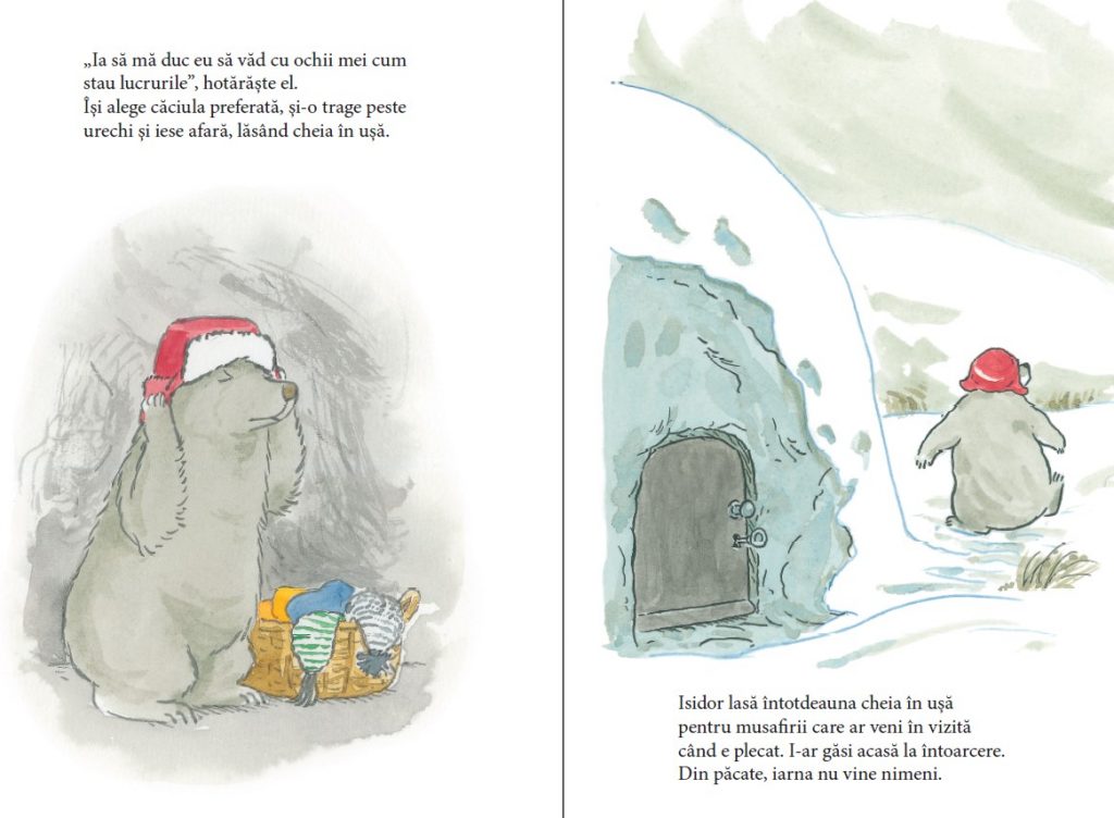 Poveste pentru copii despre un urs care nu hiberneaza, de Frédéric Stehr, autor francez, tradusa în limba româna