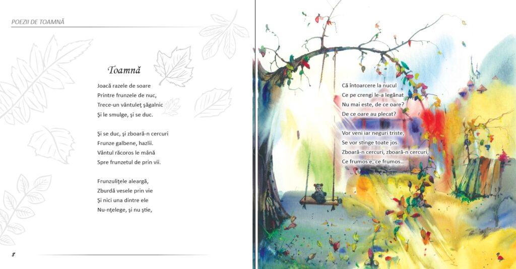 Carte pentru copii despre anotimpuri, poezii de vara, iarna, primavara, toamna, autor Emilia Plugaru, Editura RP Editor